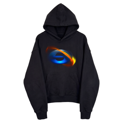 Internet Streetwear Cropped Black Hoodie 400GSM Y2K Graphic Unisex Cotton