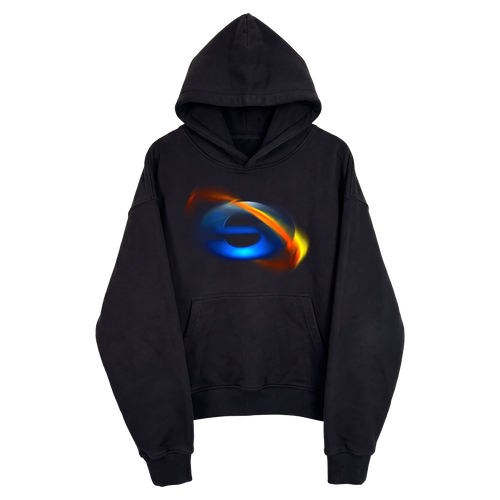 Internet Streetwear Cropped Black Hoodie 400GSM Y2K Graphic Unisex Cotton