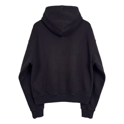 Internet Streetwear Cropped Black Hoodie 400GSM Y2K Graphic Unisex Cotton