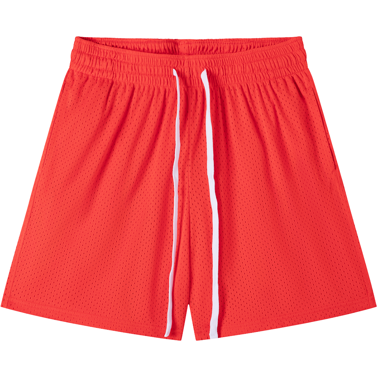 Everyday Mesh Drawstring Shorts – Dragon Red